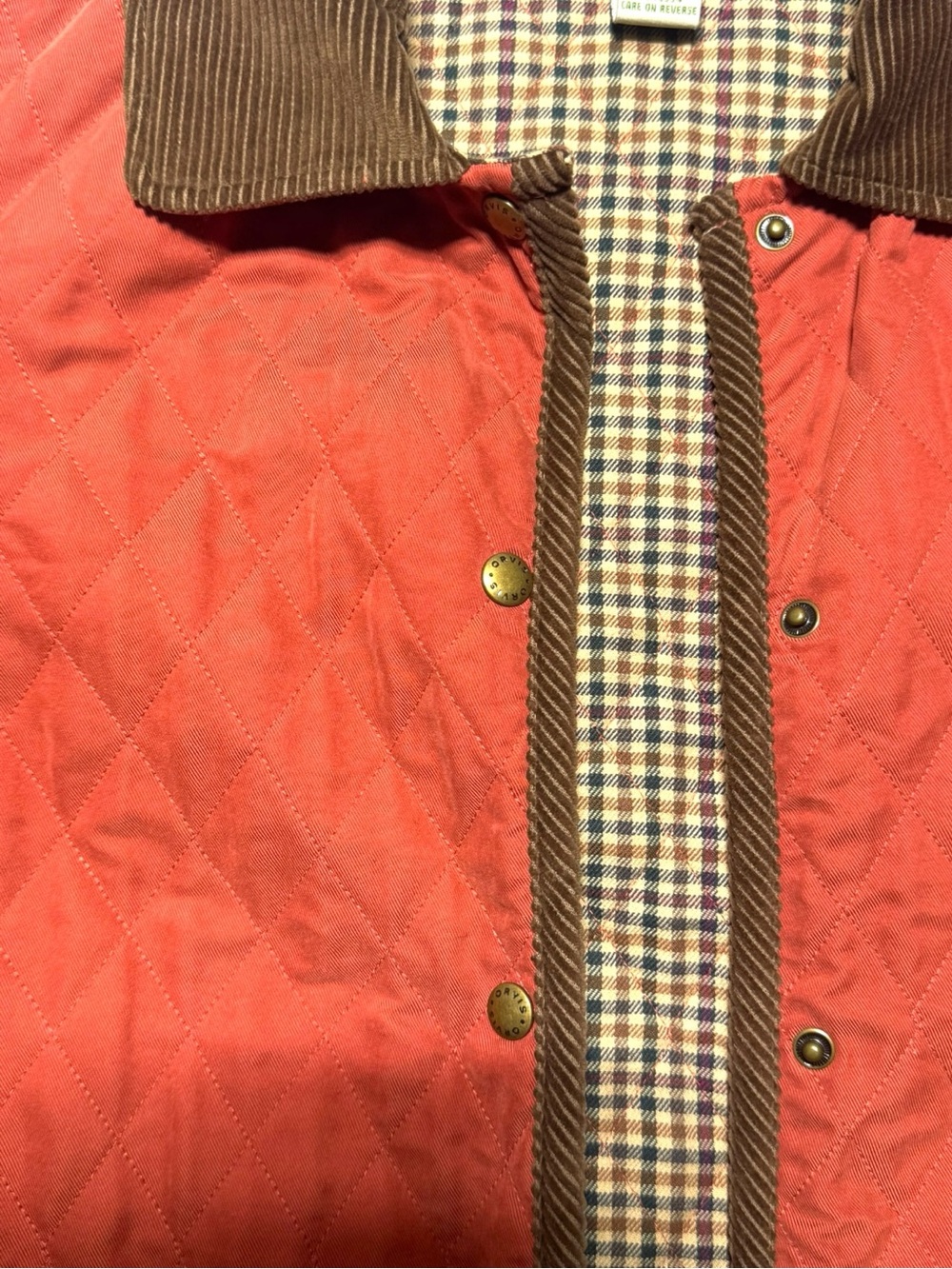 VTG Orvis quilted barn coat
Women’s small Corduroy Trim Chore Jacket Plaid - Picture 8 of 11
